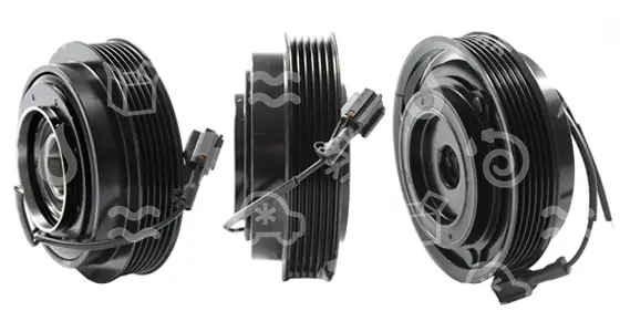 spojka pro kompresor HCC HS-18,Poly V6,128mm, 12V, Hyund.Sonata,Kia
